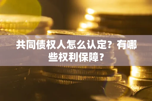 北京共同债权人怎么认定？有哪些权利保障？