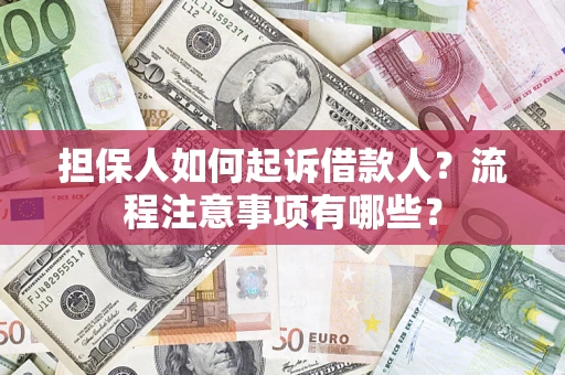 北京担保人如何起诉借款人？流程注意事项有哪些？
